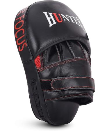 Curved Boxing Mitts - Hunter Essential MMA Sparring Training Focus Pads (Pair) - Buy Online on GoSupps.com