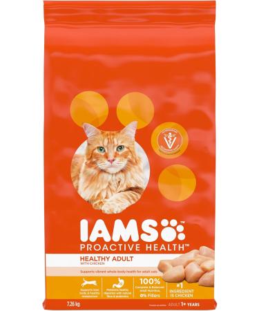 IAMS Proactive Health Dry Cat Food Adult - Indoor Weight & Hairball Care - Chicken & Turkey 7.26kg Bag & Proactive Health Healthy Adult Dry Cat Food with Chicken 7.26kg Bag 7.26 kg (Pack of 1) Dry Cat Food + PET_FOOD - Buy Online on GoSupps.com