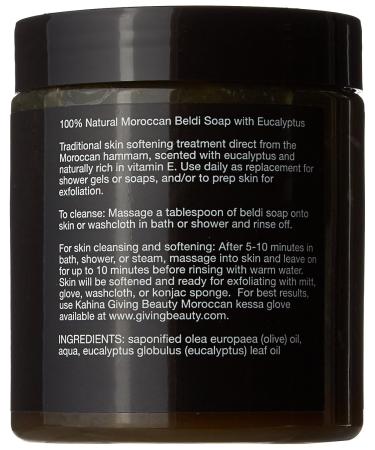 Beldi Soap with Eucalyptus 250g - Natural Handmade Moroccan Soap for Skin Care | Buy Internationally - Buy Online on GoSupps.com