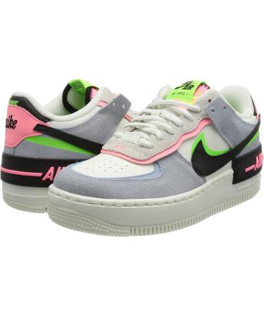 Nike Damen AF1 Shadow Wanderschuh 38 EU Sail Black Sunset Pulse Lt Armory Blue Electric Green | International Shipping Available - Buy Online on GoSupps.com