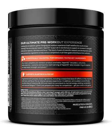 Muscletech Vapor X5 Pre Workout Powder - Blue Razz Freeze - 252g - Buy Online on GoSupps.com