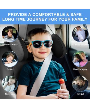 Buy Bubulii Car Headrest Pillow - 360 Rotating Neck Support for Kids & Adults | Comfortable Leather Travel Accessory - Buy Online on GoSupps.com