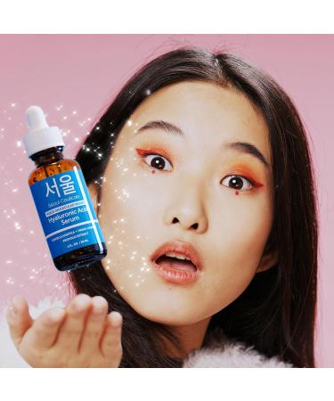 SeoulCeuticals Korean Hyaluronic Acid Serum - High & Low Molecular Weight - Centella & Propolis - 1oz | International Shipping Available - Buy Online on GoSupps.com