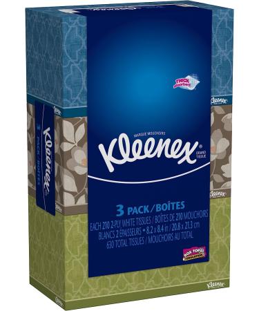 Kleenex 2-Ply White Tissues A4016 - 210 Count (Pack of 3) | Soft & Absorbent - Buy Online on GoSupps.com