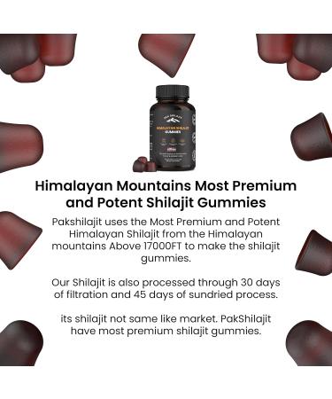 Pure Sundried Himalayan Shilajit Gummy for Men & Women | Organic Shilajit Gummies | Natural 85 Plus Trace Minerals Fulvic Acid | Energy Immunity | Sugar-Free 60 Healthy Gummy Gummies - RaspBerry 60 Count (Pack of 1) - Buy Online on GoSupps.com