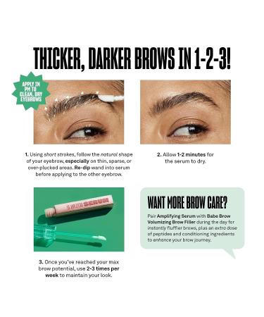 Babe Original Brow Amplifying Serum with Castor Oil & Biotin for Thicker Eyebrows | Repairing Amino Acids | 1 Pack - Buy Online on GoSupps.com