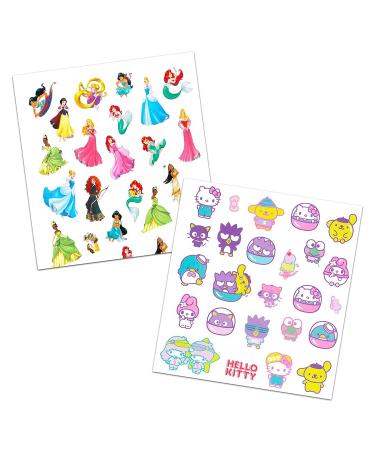 Mega Assortment of 200 Temporary Tattoos for Toddler Girls - Featuring Minnie Mouse, Disney Princess, JoJo Siwa, Hello Kitty, and More! - Buy Online on GoSupps.com