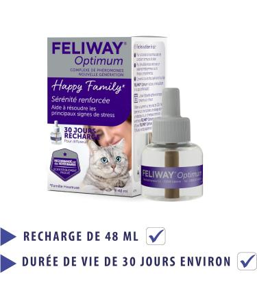 Feliway Optimum Anti-Stress Refill for Cats 48 ml - Buy Online on GoSupps.com