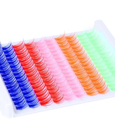 Goddvenus Wispy Colored Cluster Lashes C Curl Individual Eyelashes with Colors (6D) - Buy Online on GoSupps.com