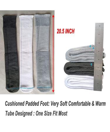 LORVVDE Walking Boot Socks - Orthopedic Brace Replacement Liner - Cast and Surgical Leg Cover - Black (2 Pairs) - Buy Online on GoSupps.com