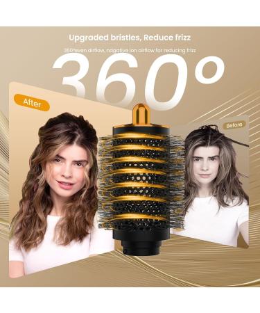 Upgraded Large Round Volumizing Brush for Dyson Airwrap - Premium Gold Brush Accessories for Effortless Styling - Buy Online on GoSupps.com