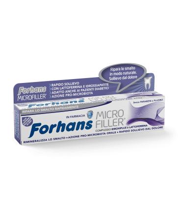 Forhans micro filler toothpaste remineralizing and protectively dentin strengthens and repairs tooth enamel parabens and fluorine 75 ml toothpaste micro filler singles - Buy Online on GoSupps.com