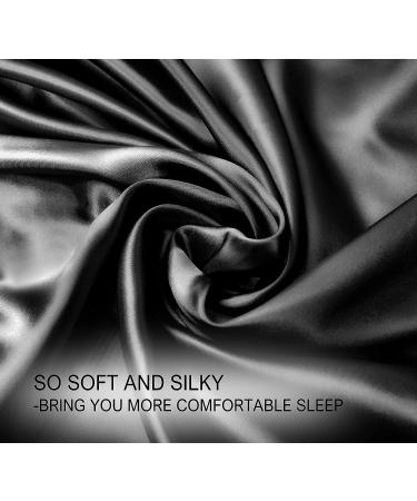 Kite Kiss Long Silk Bonnet Sleep Cap | Satin Hair Bonnet | Adjustable Black Hair Cap - Buy Online on GoSupps.com