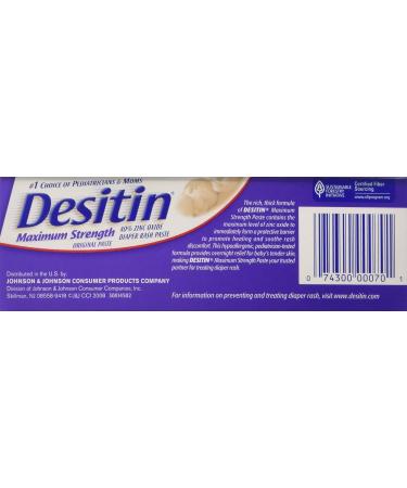 Desitin Diaper Rash Cream 2 oz (Pack of 2) - Soothes and Protects Baby's Skin - Buy Online on GoSupps.com