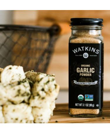 Watkins Gourmet Organic Spice Jar Garlic Powder Non-GMO Kosher 90 g - Buy Online on GoSupps.com