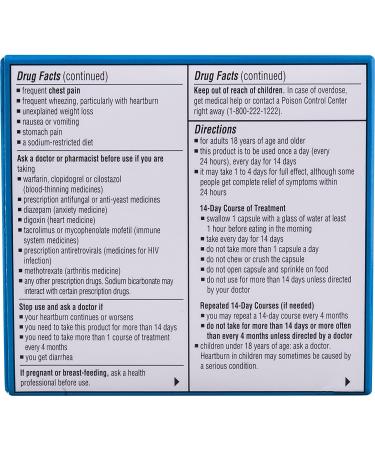 Zegerid OTC Capsules 14 Capsules (Pack of 4) - Buy Online on GoSupps.com