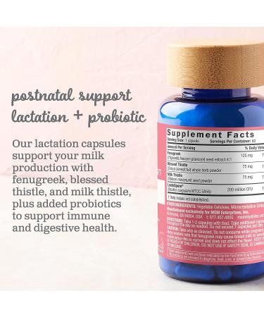 Mommy's Bliss Postnatal Lactation Support Supplement with Probiotics - 60 Servings - Buy Online on GoSupps.com