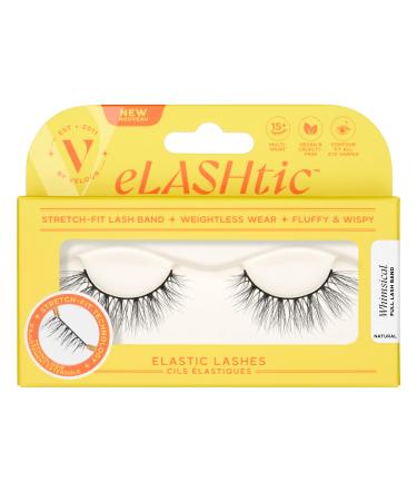 eLASHtic Lashes | Full Band | Strip Lashes | Natural Wispy Lashes | Fake Eyelashes | Elastic Lash Band | Flared & Natural Volume (Whimsical) Full Band Lash