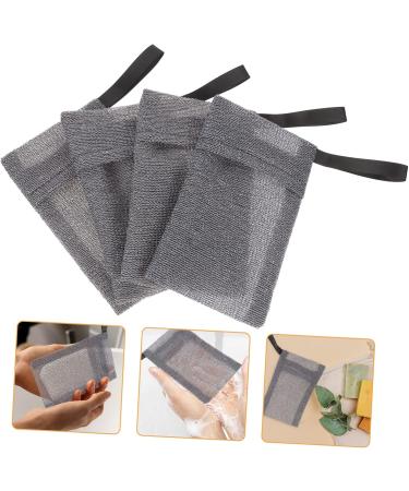 Baluue 8 Pcs Soap Soap for Soap Bars Bathing Soap Foam Pocket Grey Nylon Fiber - Buy Online on GoSupps.com