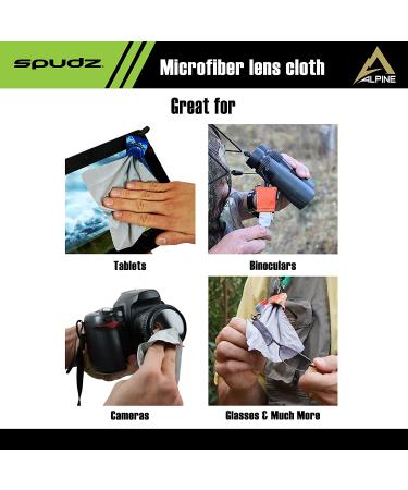 SPUDZ Ultra Microfiber Cloth Screen & Lens Cleaner 10x10 Black [Closable Bottom] - Buy Online on GoSupps.com
