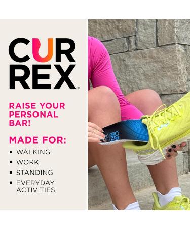 CURREX ActivePro Insoles - Arch Support Inserts for Basketball Volleyball Dance & Running - Reduce Fatigue & Pain - Men & Women - High Arch Small Blue - Buy Online on GoSupps.com
