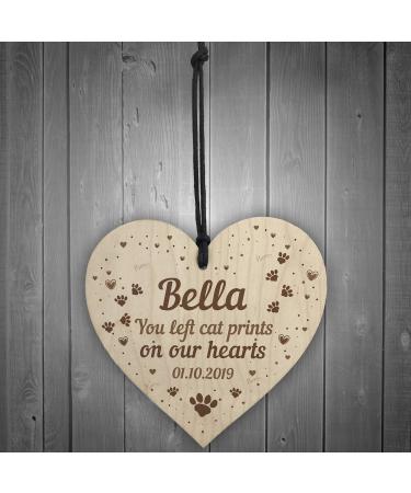 Personalized Cat Memorial Plaque - Wood Keepsake for Remembering Beloved Feline Friend | RED OCEAN - Buy Online on GoSupps.com