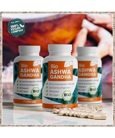 Buy Organic Ashwagandha Capsules 180x - KSM-66 600mg Pure Extract 100% Vegan Lab Tested No Additives - Fast International Shipping - Buy Online on GoSupps.com