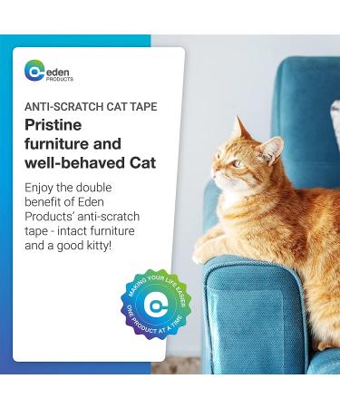 Cat Scratch Deterrent Tape - Clear Double Sided 10XL Sheets for Furniture Protection and Training | 17x12'' | Cat Couch Protector, Sticky Paws Tape, Anti-Scratch Pad - Buy Online on GoSupps.com