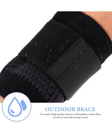 Buy Sports Wristband Brace - Elastic Nylon Sweatbands for Gym Football & Workouts - Carpal Tunnel Relief - Black Fitness Wrist Bands - Buy Online on GoSupps.com