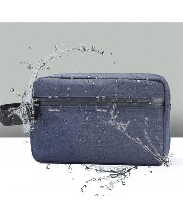 Toiletry Bag for Men Etercycle Portable Travel Wash Bag Waterproof Toiletries Cosmetic Organizer Bag Gym Shaving Shower Bathroom Bag Dopp Kit Make Up Bag with Handle (Deep Blue) - Buy Online on GoSupps.com