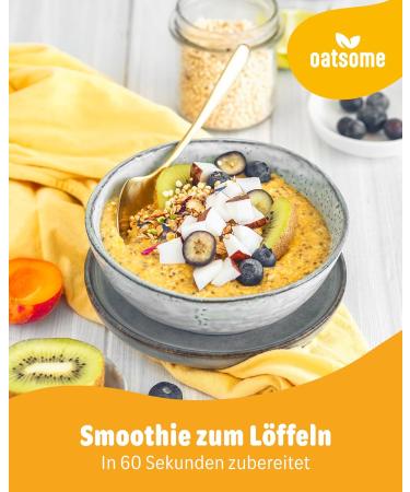 Oatsome Mango Mia Smoothie Bowl - 100% Natural Vegan No Added Sugar - Easy Breakfast Superfood - 400g - Buy Online on GoSupps.com