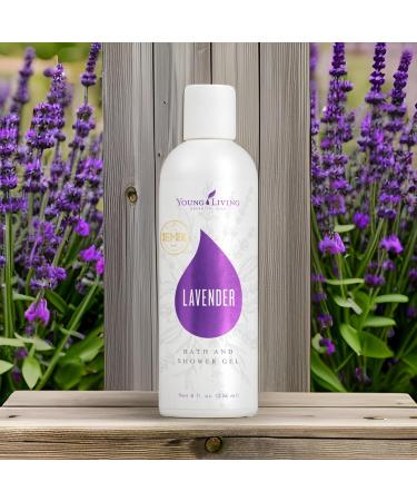 Young Living Lavender Bath & Shower Gel 8 oz - Gentle Cleanser Moisturizes Skin Premium Essential Oil Body Wash - Buy Online on GoSupps.com