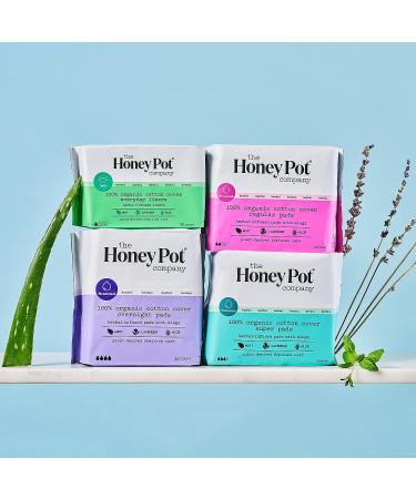 Honey Pot Company Organic Super Absorbency Pads - Herbal Infused - 16 ct - Buy Online on GoSupps.com
