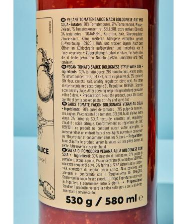 Choir Chorus Vegan Bolognesaus 6 x 530 g - Buy Online on GoSupps.com