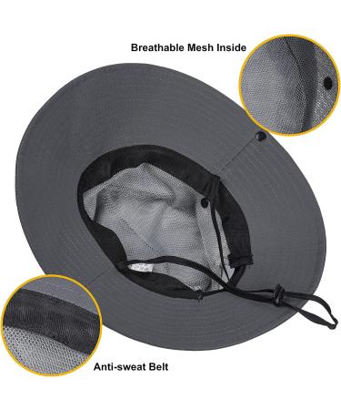 Lesgrod Women's UV Protection Ponytail Sun Hat - Foldable Wide Brim Beach Bucket Hat in Pure Purple - Buy Online on GoSupps.com