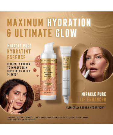 Max Factor Miracle Pure Hydratint Essence Foundation 7 deep up to 24 hours hydration 71 waterbased formula natural coverage vegan formula - Buy Online on GoSupps.com
