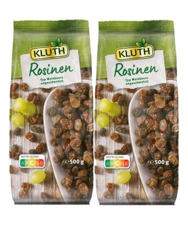 n.v. Kluth Pack of 2 non-woven dried berry-type raisins 500g