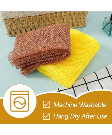 Net Long Bath Sponge - Exfoliating Shower Scrubber & Foam Lather Towel for Fluffy Skin Smoothing Daily Use - Buy Online on GoSupps.com