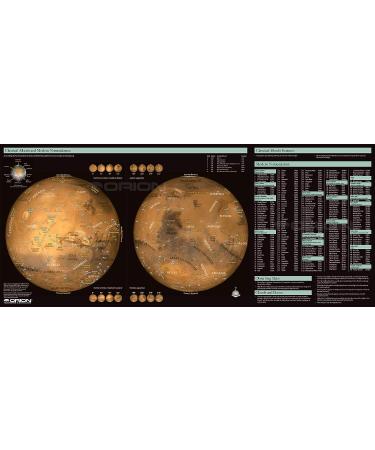 Orion 51924 Mars Map and Observing Guide - Black | Explore the Red Planet - Buy Online on GoSupps.com
