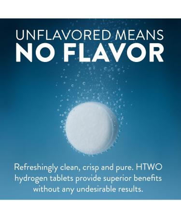 HTWO Molecular Hydrogen Water Tablets for Drinking 30 Count Water Enhancer with 80mg Magnesium for Hydration Antioxidant Support for Recovery & Cognitive Function Unflavored 12 ppm - Buy Online on GoSupps.com