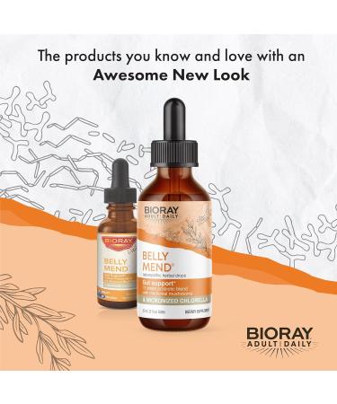 Bioray Belly Mend Gut Support - Alcohol Free 2 fl oz (60 ml) | Natural Digestive Health - Buy Online on GoSupps.com