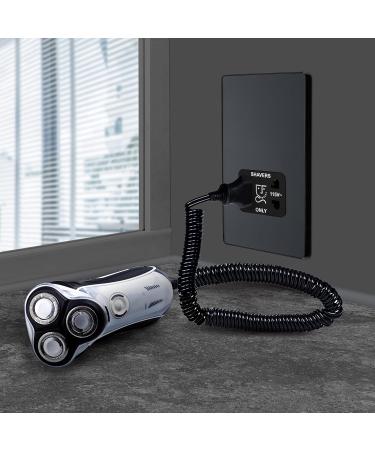 BG Evolve Shaver Socket - Matt Black 115/240V | Buy Internationally - Fast Shipping - Buy Online on GoSupps.com