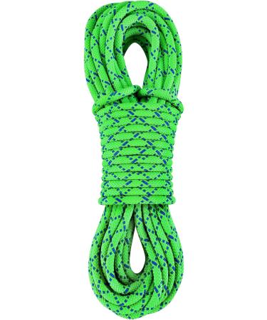 Accessory Cord Prusik Cord Double Braid Pre Cut Marine Rope Nylon Rope - Green 8mm - 100FT 30 M
