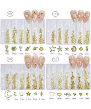 FEIlei 3D Nail Charms Heart Nail Art Studs Nail Jewelry for DIY Crafts Nail Art Decor - Buy Online on GoSupps.com