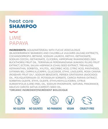 Seaweed Bath Co. Heat Care Shampoo - Lime Papaya Scent | 12 Oz | Sustainably Harvested | Repair Heat Damaged Hair - Buy Online on GoSupps.com