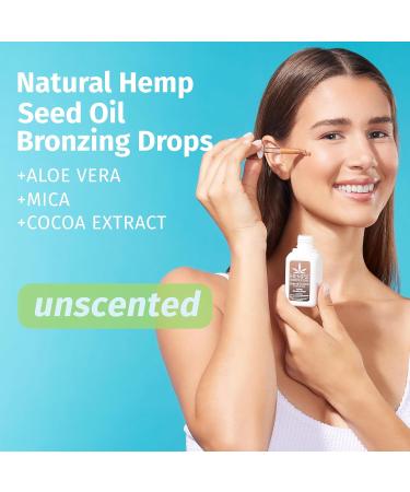 Hempz Instant Bronzing Drops - Face & Body Bronzer | Drops of Sunshine 2 oz | International Shipping Available - Buy Online on GoSupps.com