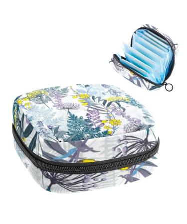 Women's bonds Storage pockets Stillpad holder flower pattern portable period kit pocket feminine product bag for women girls color4