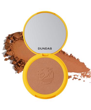 Dundas Bronzer Anonymous Contour Powder for Face and Body Bronzing Shimmer Matte Finish Face Make Up for All Skin Types Cruelty Free Natural Makeup Buildable Coverage Easy to Blend (Step 3) Caramel With Gold Shimmer
