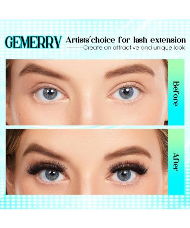 GEMERRY Easy Fan Lash Extensions - Rapid Blooming C/D Curl 8-20mm Volume Lashes - Self Fanning Eyelash Extension Tray - Buy Online on GoSupps.com