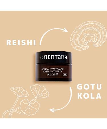 Orientana Night Face Cream with Reishi | 98.5% Natural Vegan Anti-Aging Cream for Women | Moisturizing Organic Facial Care for Ripe Skin - 50ml - Buy Online on GoSupps.com